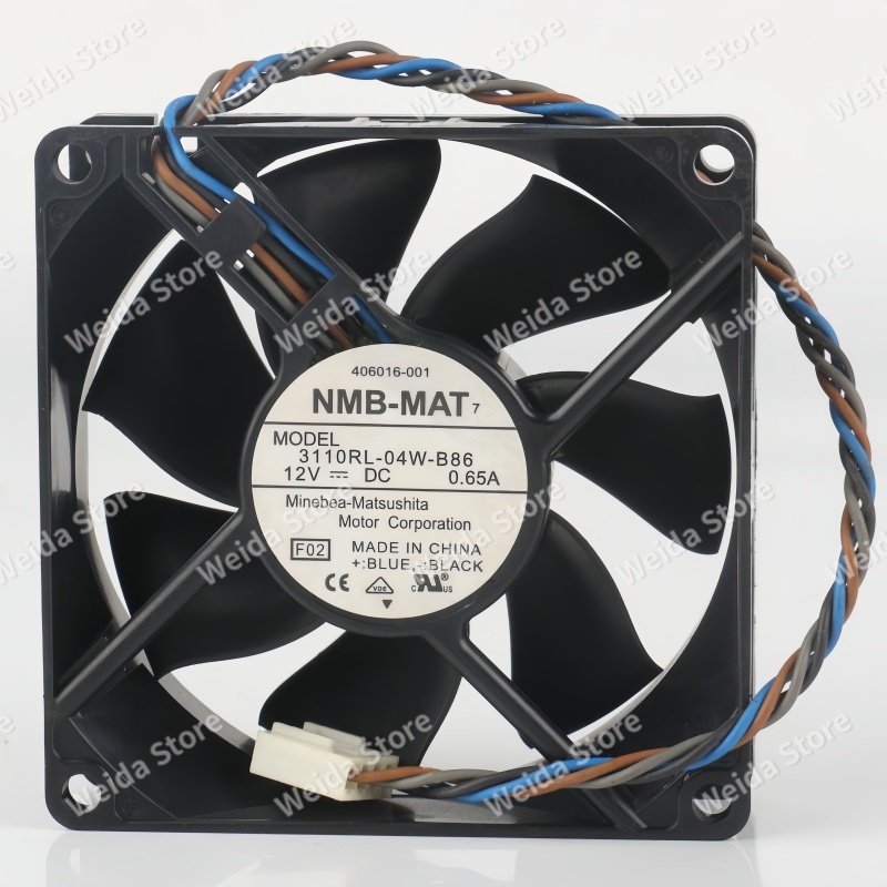 Case Fan Controller - Original NMB 3110RL-04W-B86 8025 12V 0.65A